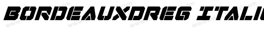 BordeauxDReg Italic字体转换
